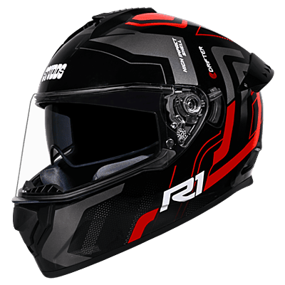 STUDDS DRIFTER D4 R1 MATT BLACK N2 RED D/V XL