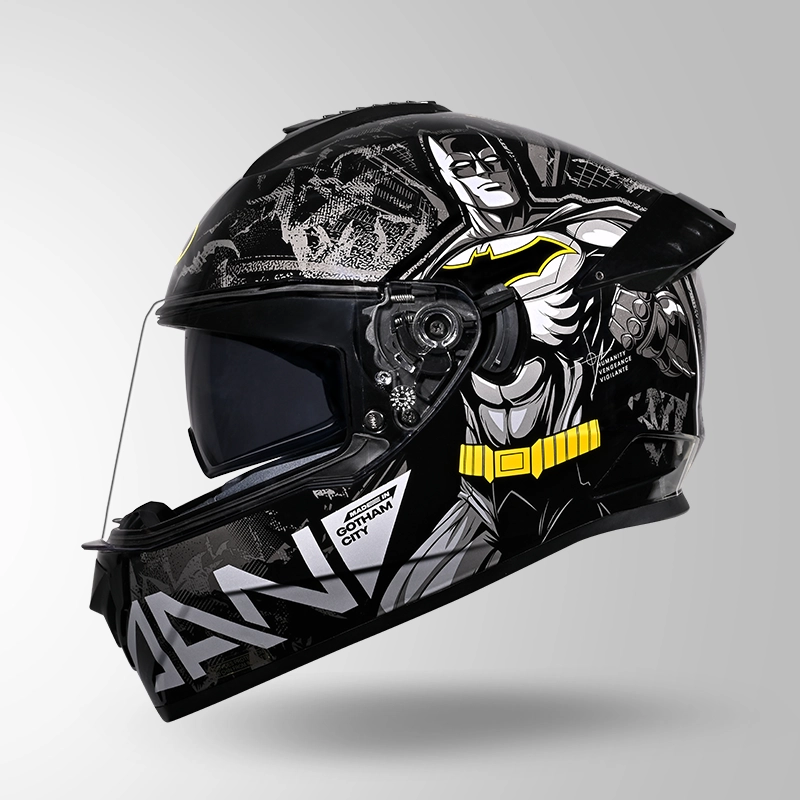 STUDDS DRIFTER BATMAN EDITION BLACK/YELLOW N4 GREY D/V (XL)