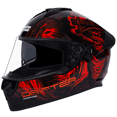 STUDDS DRIFTER D3 MATT BLACK N2 RED D/V XL STUDDS DRIFTER D3 MATT BLACK N2 RED D/V XL