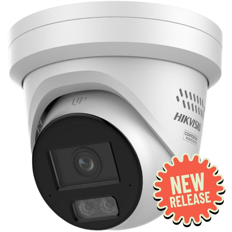 Hikvision  New G3 ColorVu 6MP 3.0 4mm Turret, Siren Strobe
