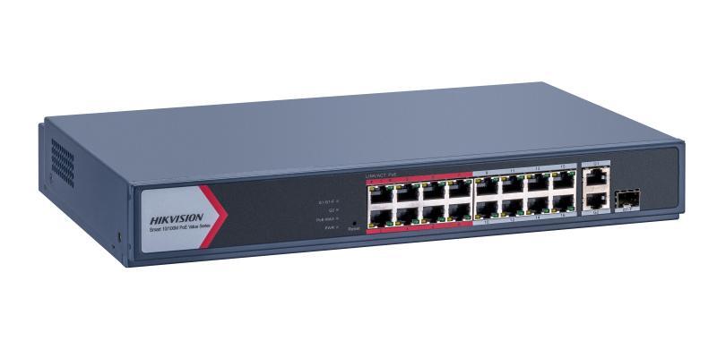 HIKVISION 16 Port Fast Ethernet POE Switch 10/100 DS-3E1318P-EI/M