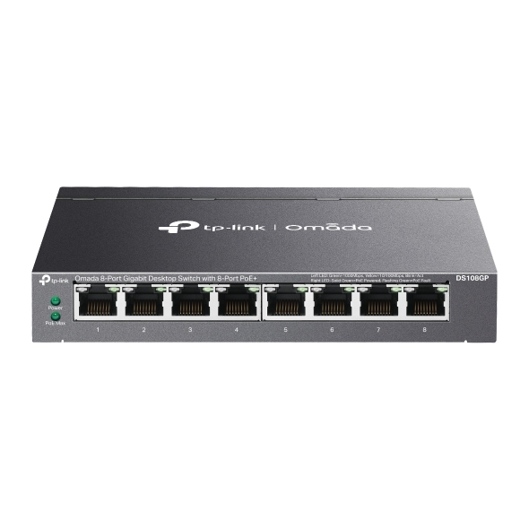 TP-Link Omada 8-Port Gigabit Desktop Switch with 8-Port PoE+ TP-Link Omada 8-Port Gigabit Desktop Switch with 8-Port PoE+