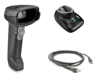 DS2278-SR BLACK PRESENTATION CRADLE USB KIT: DS2278-SR00007ZZWW SCANNER, CBA-U21-S07ZBR SHIELDED USB CABLE, CR2278-PC10004WW CRADLE
