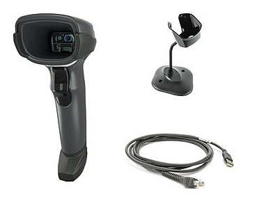 DS4608-SR BLACK WITH STAND USB KIT: