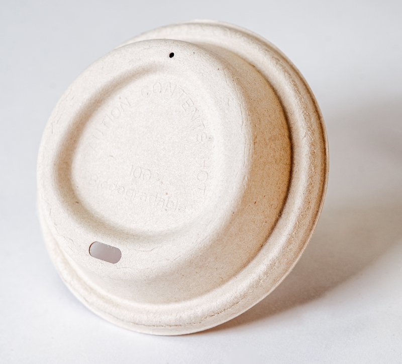 Bagasse Lid - Coffee Lid: 1000 Ct Case