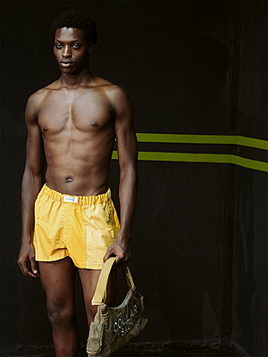 Reconstructed Buttoned Down Label Boxers