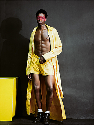Reconstructed Buttoned Down Label Boxers