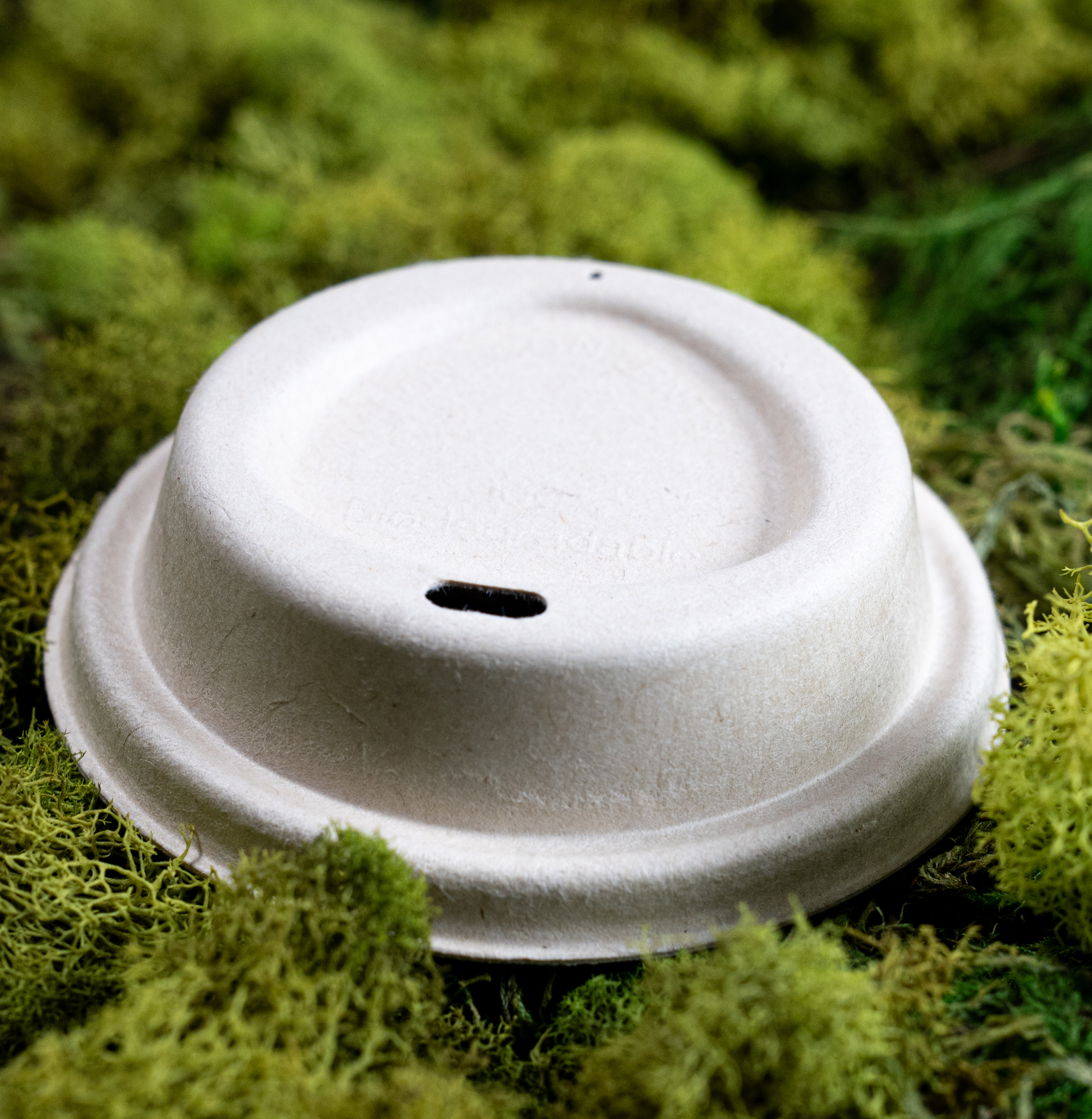 Bagasse Lid - Coffee Lid: 1000 Ct Case