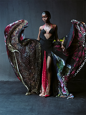 Upcycled Scarves Dress