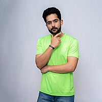 Round Neck Dry Fit | Neon Green