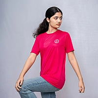 Round Neck Dry Fit | Rani Pink