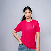 Round Neck Dry Fit | Rani Pink