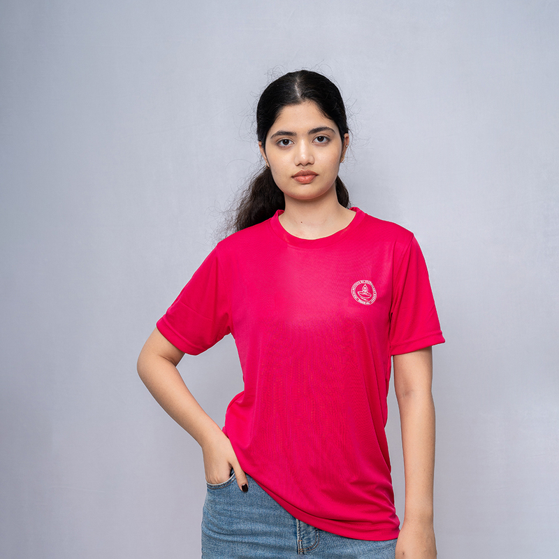 Round Neck Dry Fit | Rani Pink