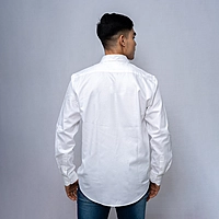 Cotton Shirt Full Sleeves - White