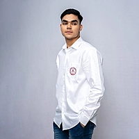 Cotton Shirt Full Sleeves - White