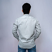 Cotton Shirt Full Sleeves - Grey