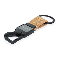 Personalized Name Engraved Black Metal Keychain with Hook