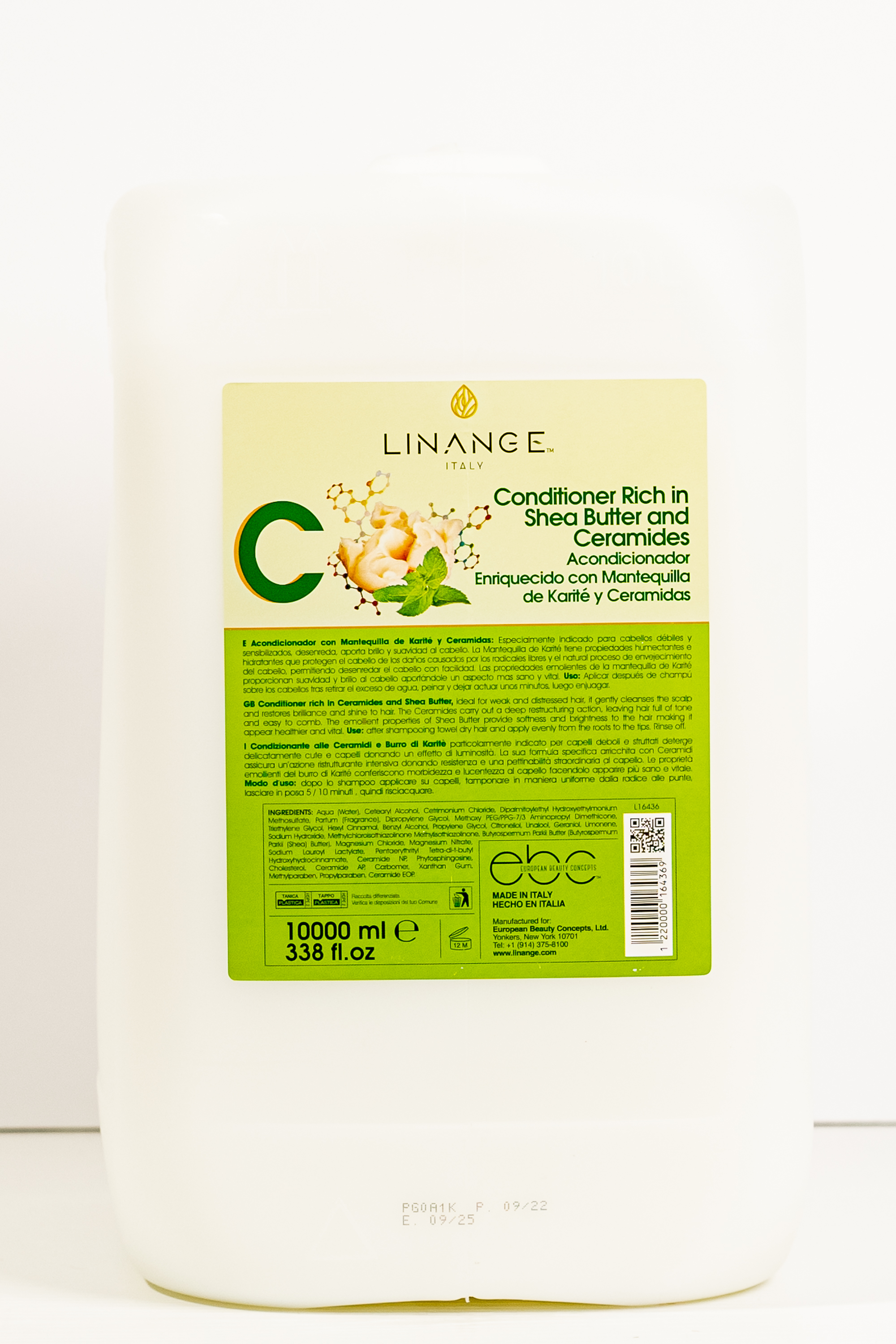 L11045 Lin Conditioner Ceramides & Shea Butter 10L L11045 Lin Conditioner Ceramides & Shea Butter 10L