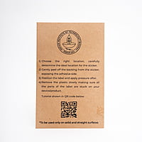 Gold Electro plated Metal Sticker - 3 CM