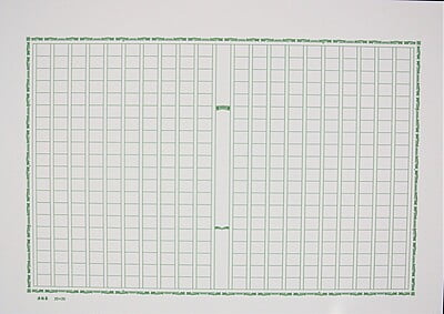 飾り原稿用紙 波抹茶（GK-0002）[4582486340383]
