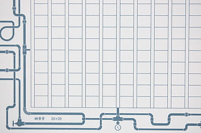 飾り原稿用紙 鋼導管（GK-0010）[4582486341021]