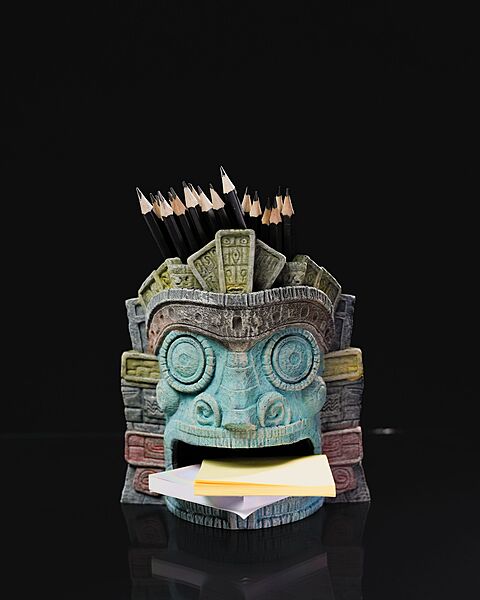 Totem of Strength Desk Organizer 3d