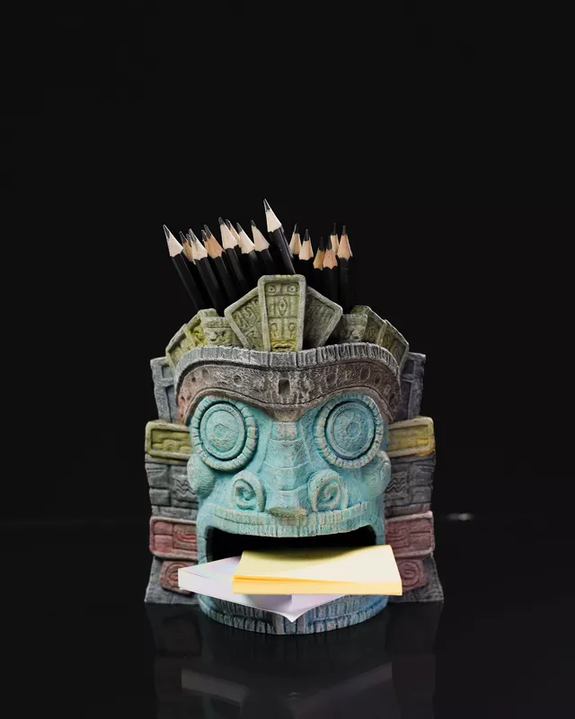 Totem of Strength Desk Organizer 3d