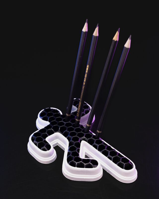 Chalk Outline Pencil Holder 3D