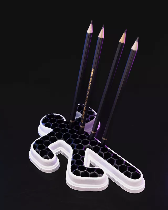 Chalk Outline Pencil Holder 3D