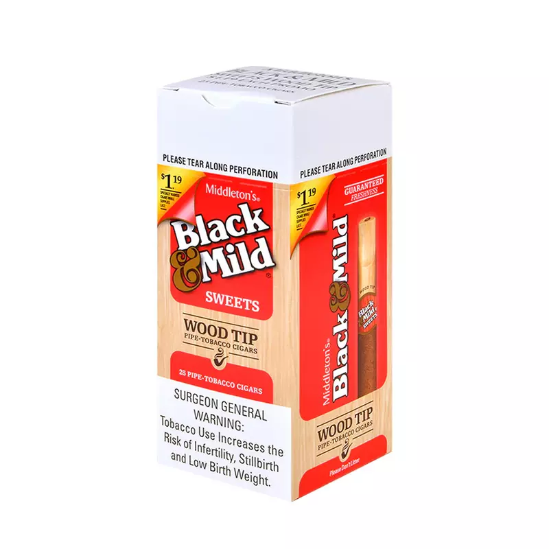 BLACK & MILD:1PK $1.19 SWEET