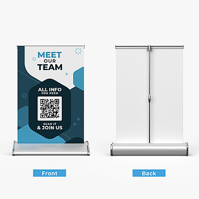 Table Top Banner Stand 11/5"x17.5"