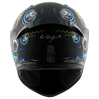 VEGA BOLT SUPERHERO DULL BLACK NEON YELLOW M/V (M)