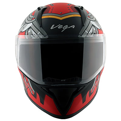 VEGA BOLT SUPERHERO DULL BLACK RED M/V (M)