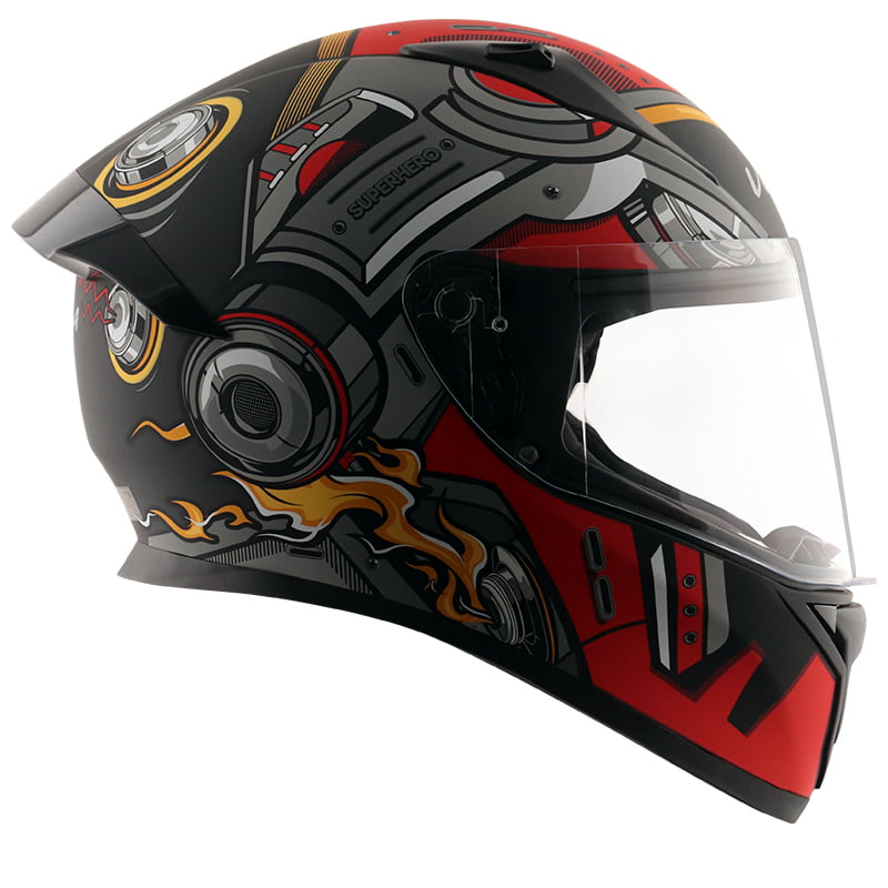 VEGA BOLT SUPERHERO DULL BLACK RED M/V (L)