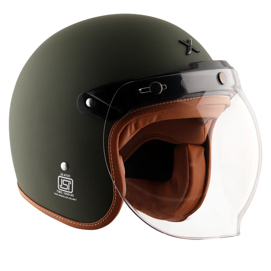 AXOR RETRO JET LEATHER DULL BATTLE GREEN (XL) AXOR RETRO JET LEATHER DULL BATTLE GREEN (XL)