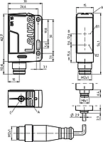 Leuze, HT15PP/4X-M12, 50155525, Diffuse sensor with background suppression