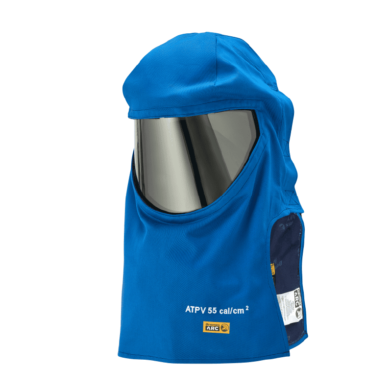 Switching hood with visor