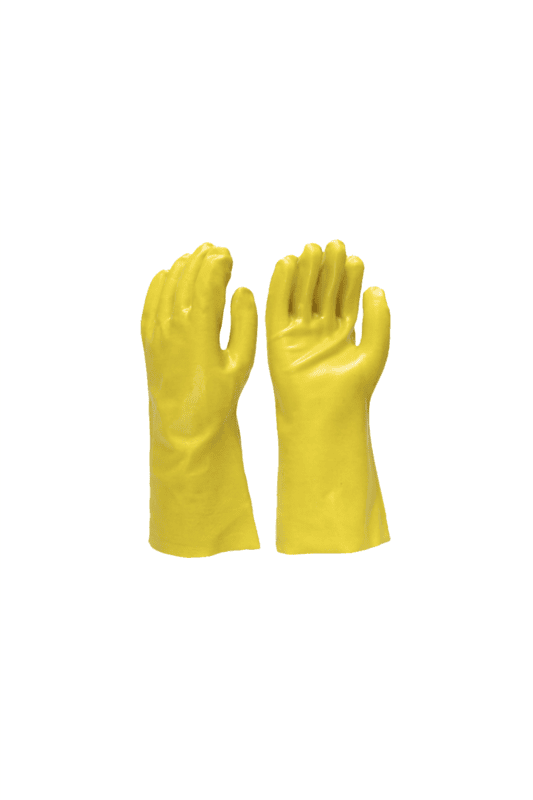 Yellow PVC 14" interlock lined,smooth finish