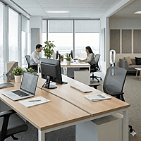 Dyson HP-10 Purifier Hot+Cool Gen 1 unit displaying 360-degree glass HEPA filter.