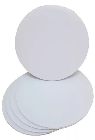 Disco Blanco Satinado para Pastel #8