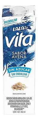 LALA VITA ALIMENTO LIQUIDO DE AVENA SIN AZÚCAR 960 ML