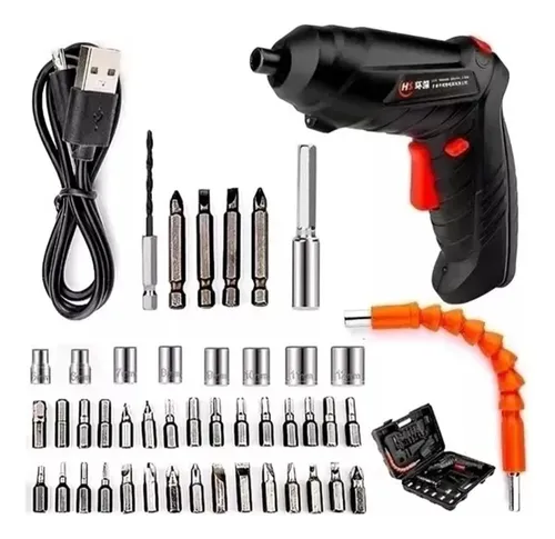 RECHARGEABLE SCREW-DRIVER WITH ACCESSORIES - COMES WITH LONG LASTING LITHIUM BATTERY