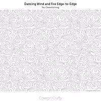 Dancing Wind and Fire Edge-to-Edge | Longarm Digital Quilting Pattern