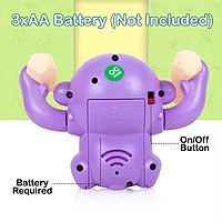Battery Operated Voice Control Monkey Toy with Musical, Dancing, Spinning, Rolling Features