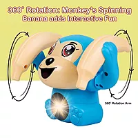 Battery Operated Voice Control Monkey Toy with Musical, Dancing, Spinning, Rolling Features