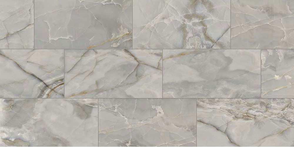 ONYX DARK GREY POLISHED PORCELAIN 12X24