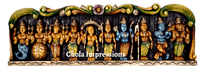 Dasavatharam Wooden Panel - Wall Mount Dasavatharam Wooden Panel - Wall Mount