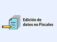 Edición de datos no Fiscales.