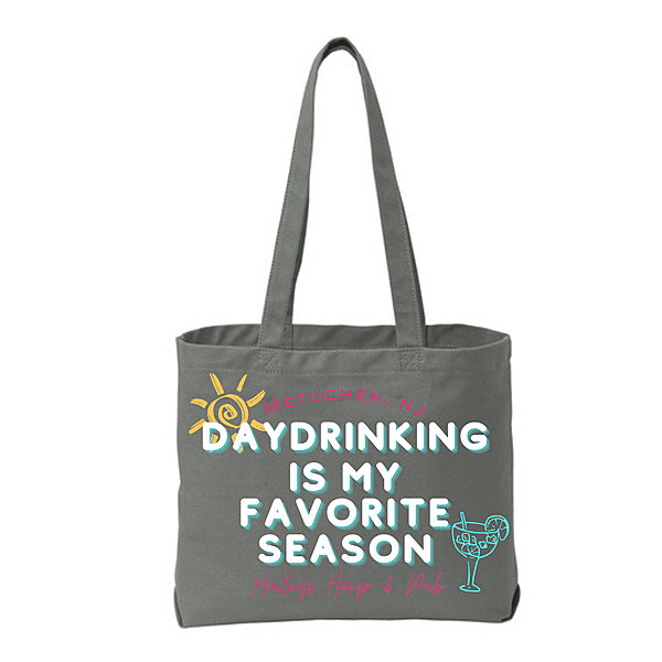 'Daydrinking is my favorite season' Canvas Tote