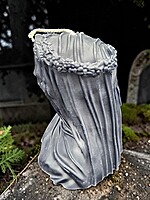 Handmade Death Veiled Lady Candle- Black, Unscented